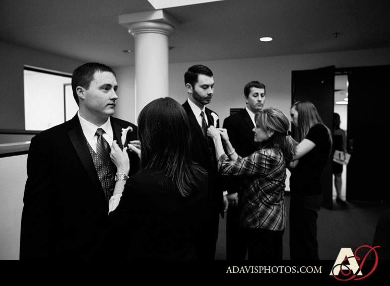 Boutineers Dallas Wedding at The Village Church in Dallas by Dallas Wedding Photographer Allison Davis Photography 