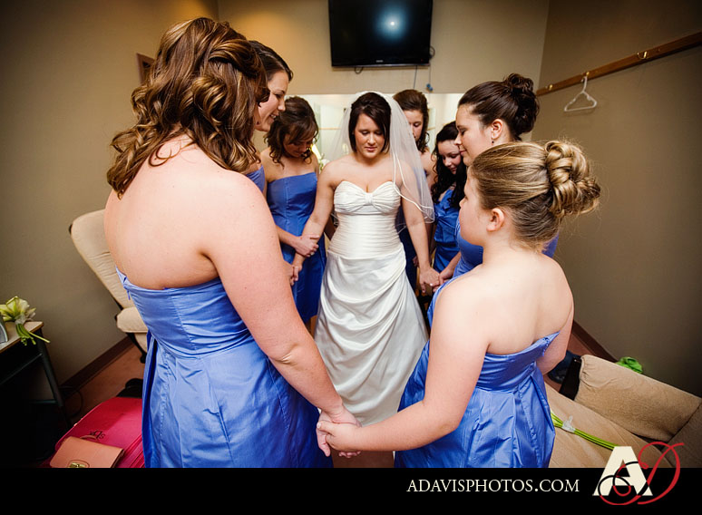 Bride Prayer from a Dallas Wedding at The Village Church in Dallas by Dallas Wedding Photographer Allison Davis Photography 