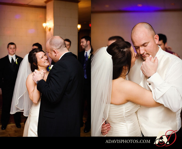 Dallas Wedding Photography of the first dance at the Double Tree Hotel in Dallas by Dallas Wedding Photographer Allison Davis Photography
