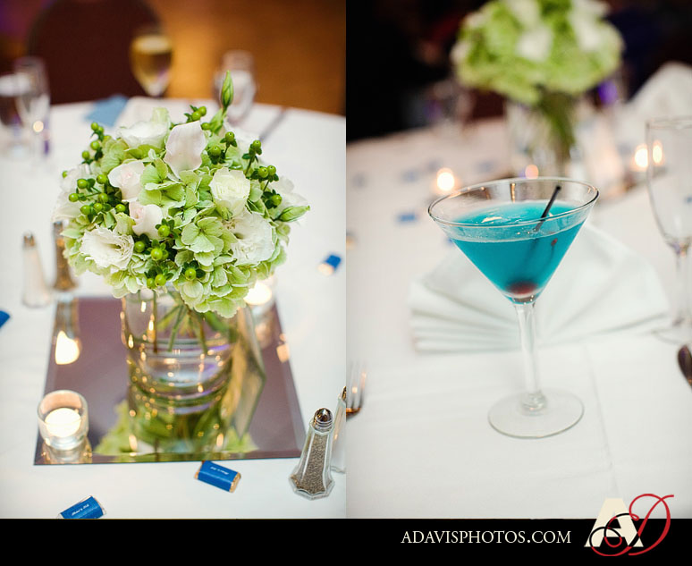 Tablescape of a Dallas Wedding Photography at the Double Tree Hotel in Dallas by Dallas Wedding Photographer Allison Davis Photography