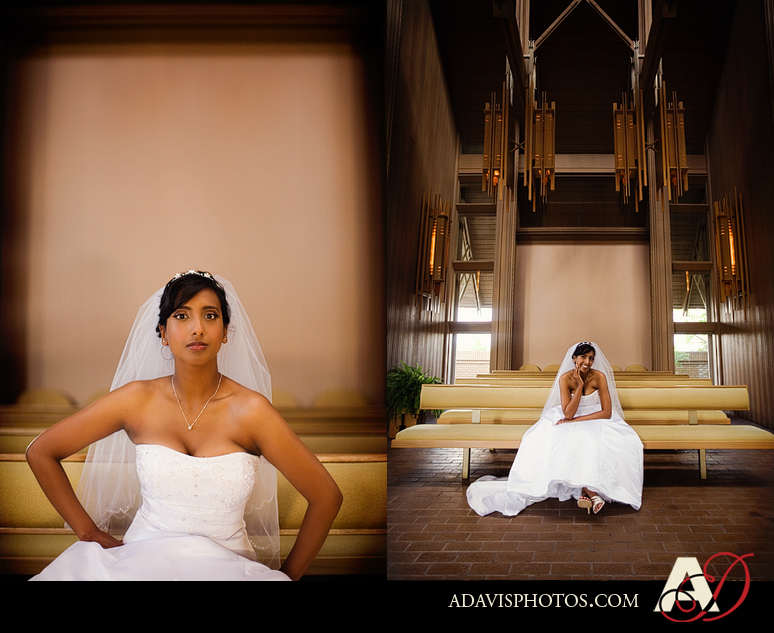 Dallas Bridal Portraits at Marty Leonard Chapel in Fort Worth by Fort Worth Wedding Photographer Allison Davis Photography