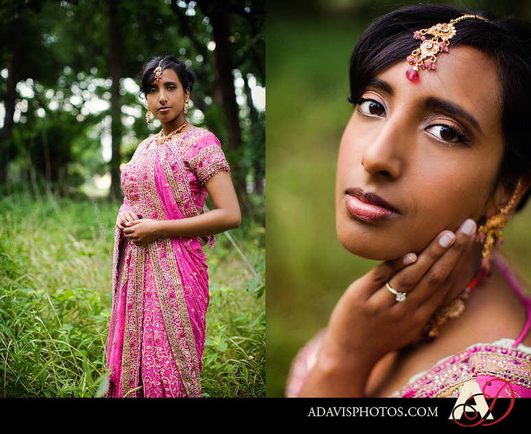 Dallas Indian Bridal Portraits at Trinity Park in Fort Worth by Plano Texas Wedding Photographer Allison Davis Photography