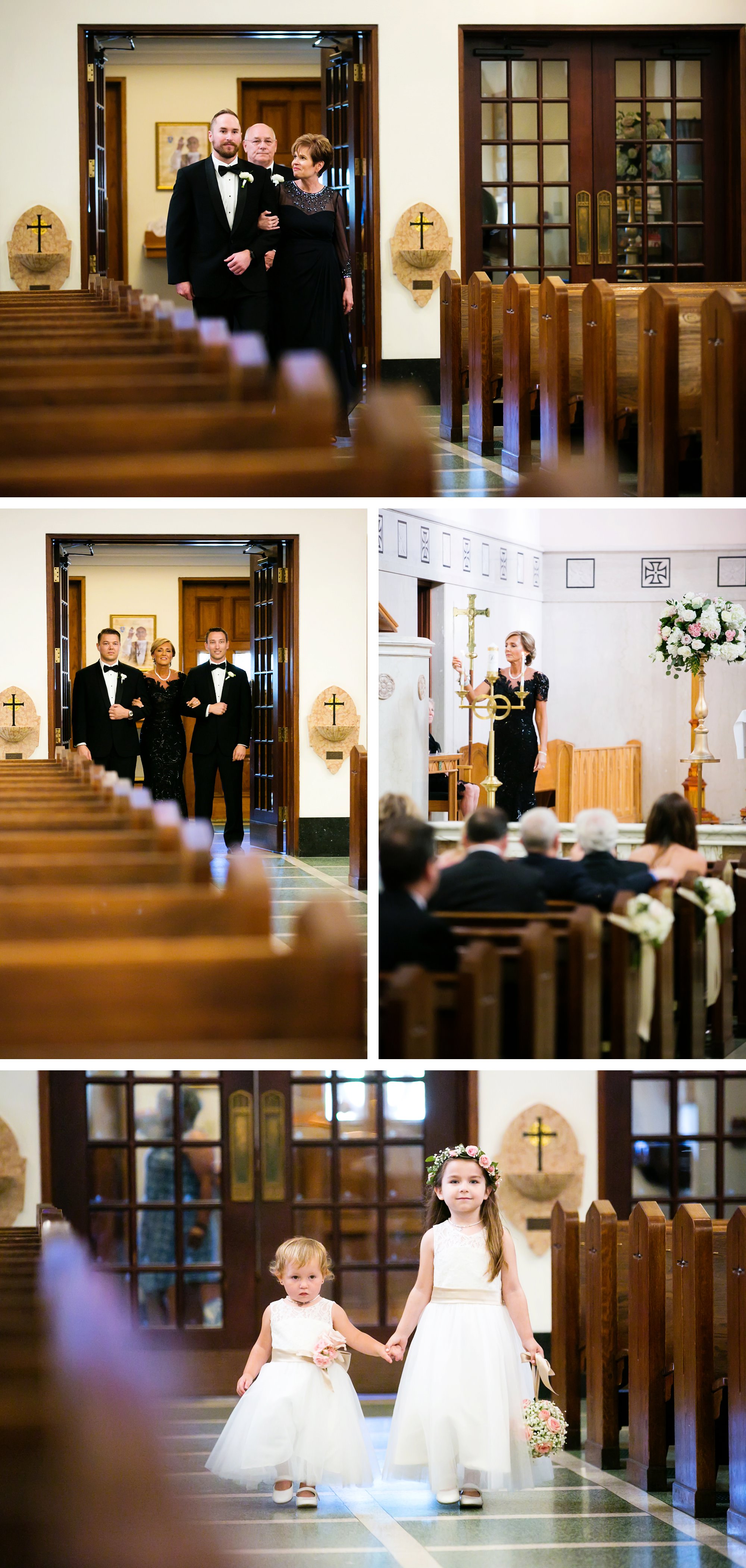 wedding ceremony photographs at St. Thomas Aquinas Dallas
