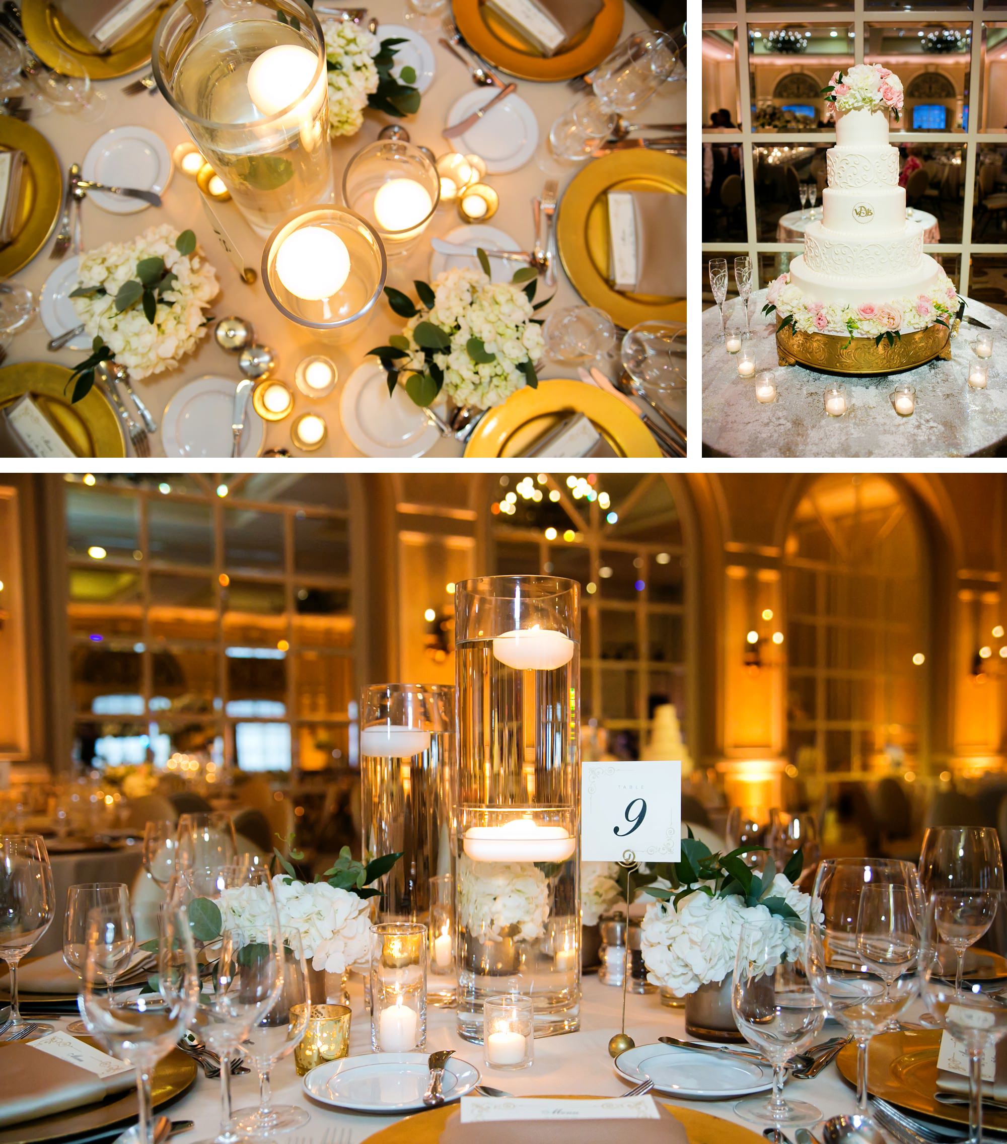 tablescapes and wedding design ideas at the Century Ballroom at the Adolphus Hotel